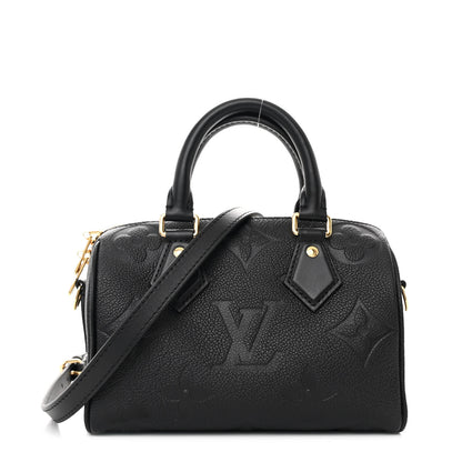 Louis Vuitton Empreinte Monogram Giant Speedy Bandouliere 20 Black 1 of 10
