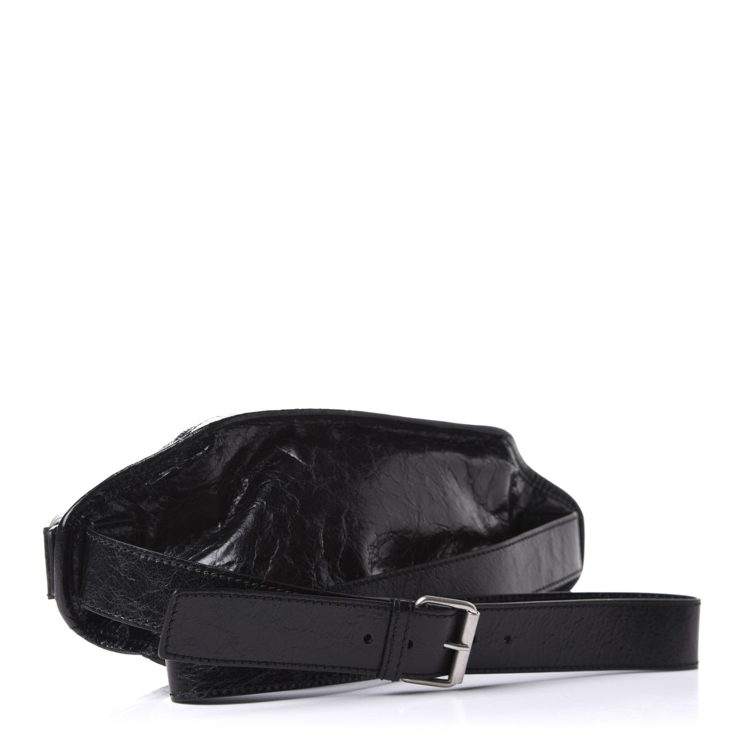 Lambskin Classic Hardware Neo Lift Hip Bag Black