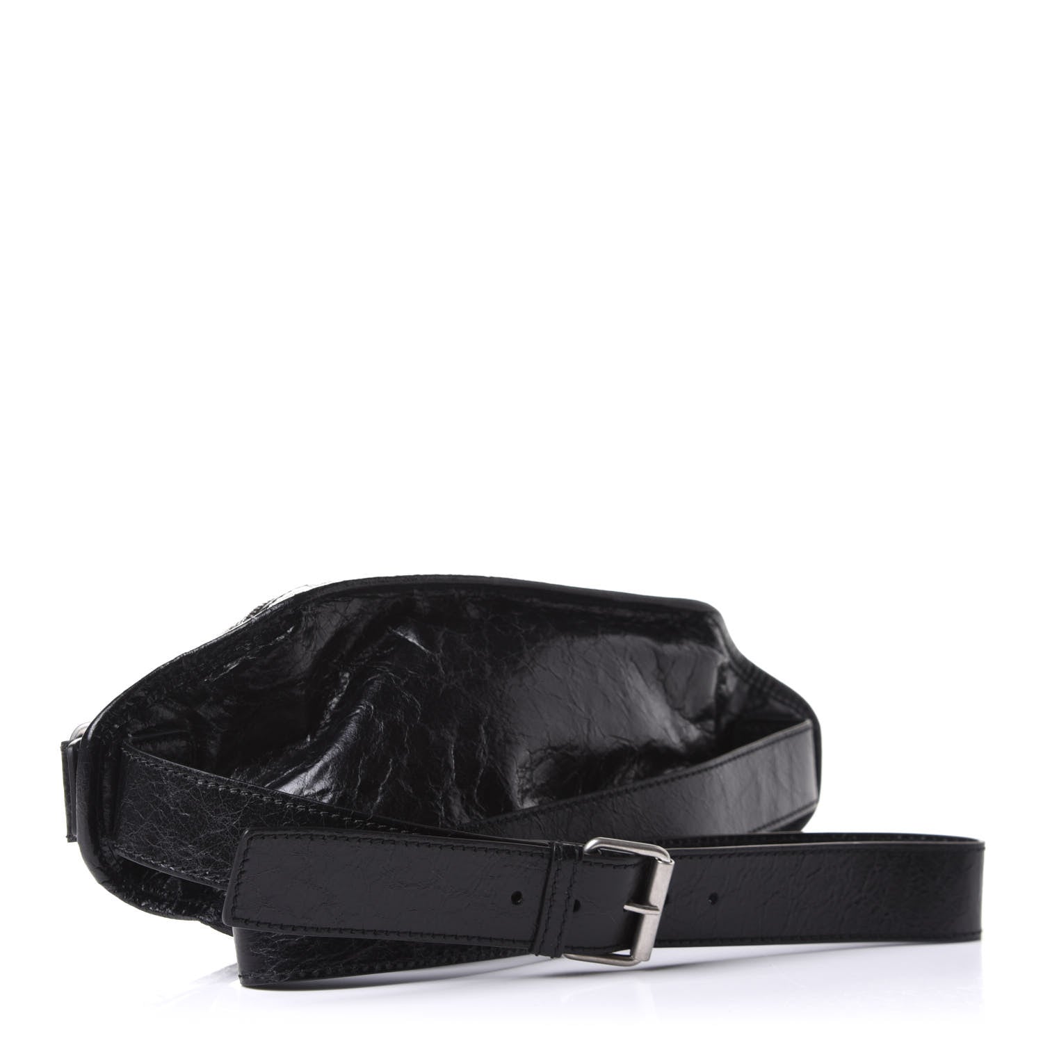 Balenciaga Lambskin Classic Hardware Neo Lift Hip Bag Black 3 of 7