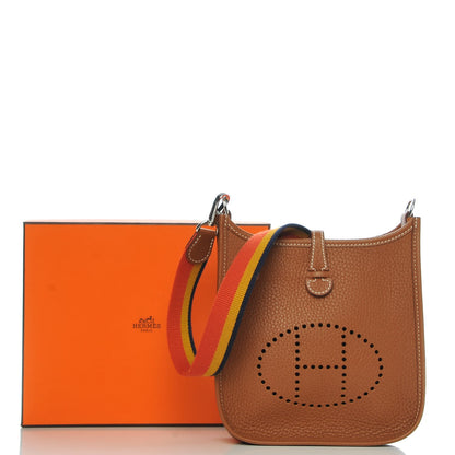 Hermes Taurillon Clemence Amazone Evelyne TPM Gold 8 of 8