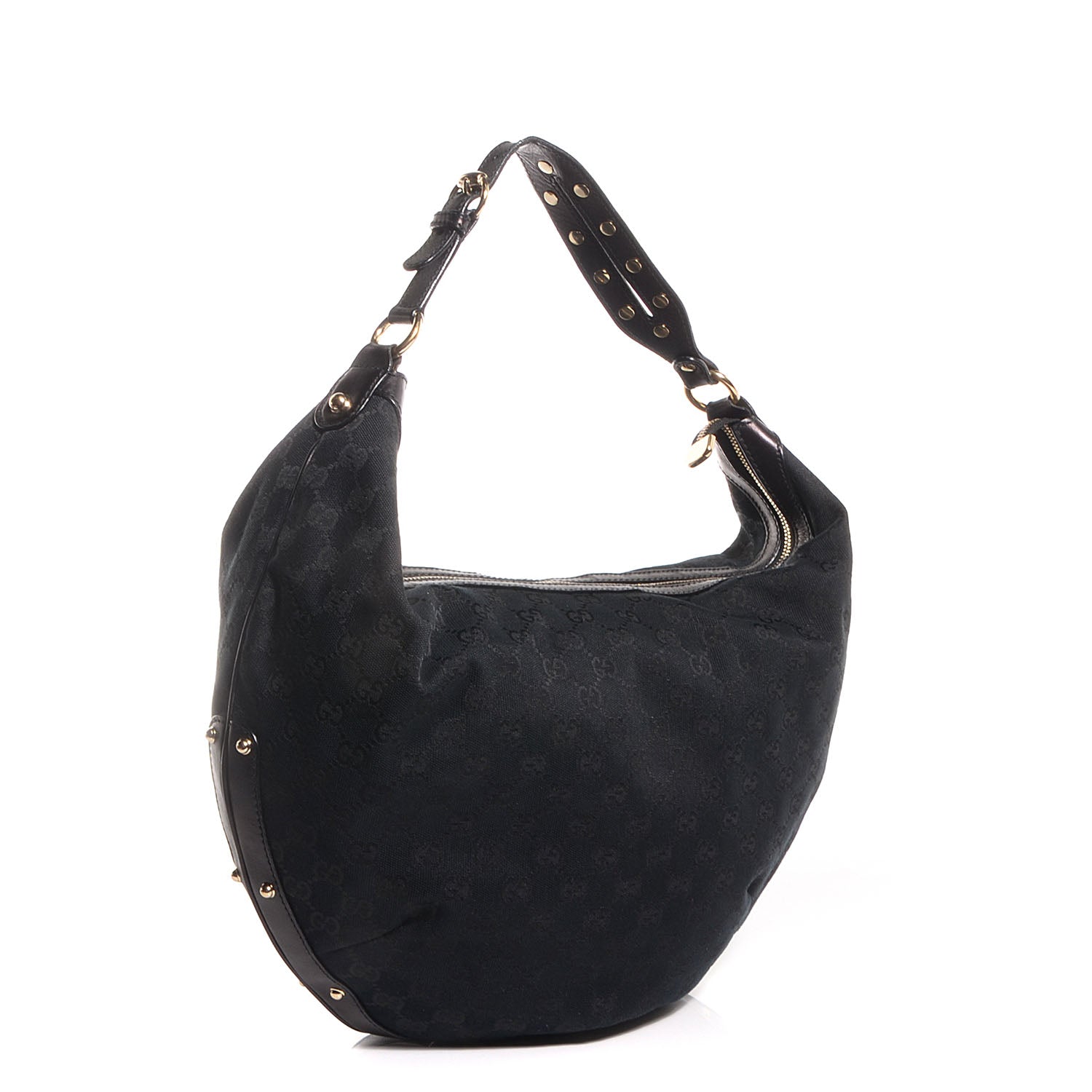 Gucci Monogram Biba Hobo Black 3 of 6