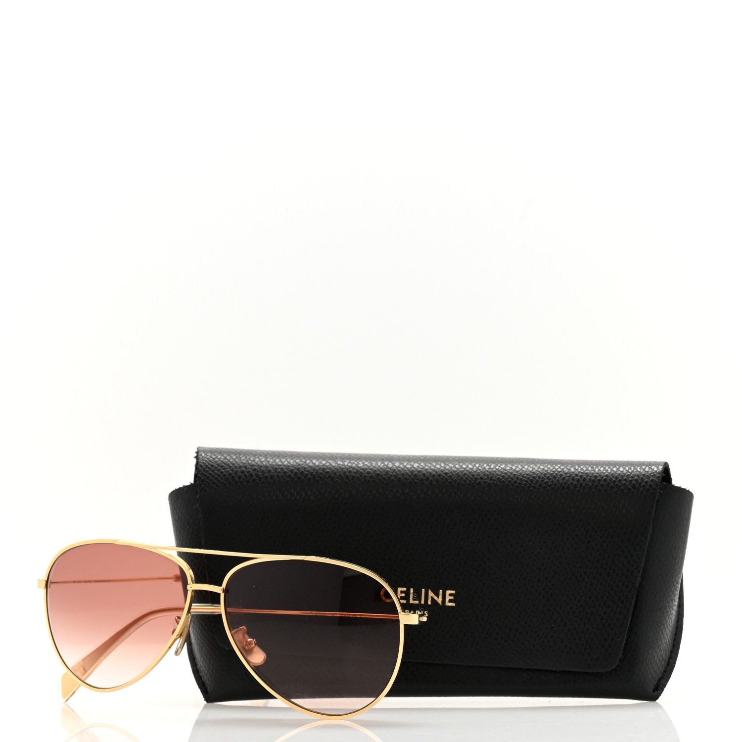 Celine Aviator Sunglasses CL 40062U Gold 8 of 8