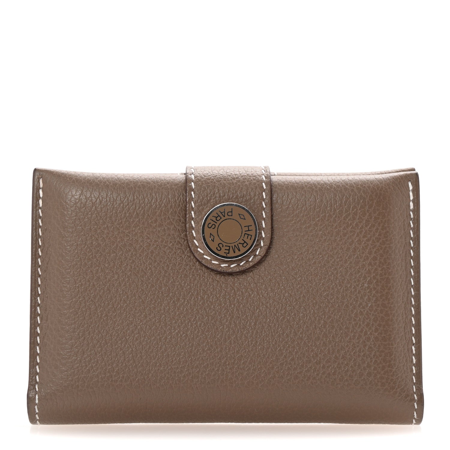Hermes Evercolor RMS Card Holder Etoupe 1 of 7