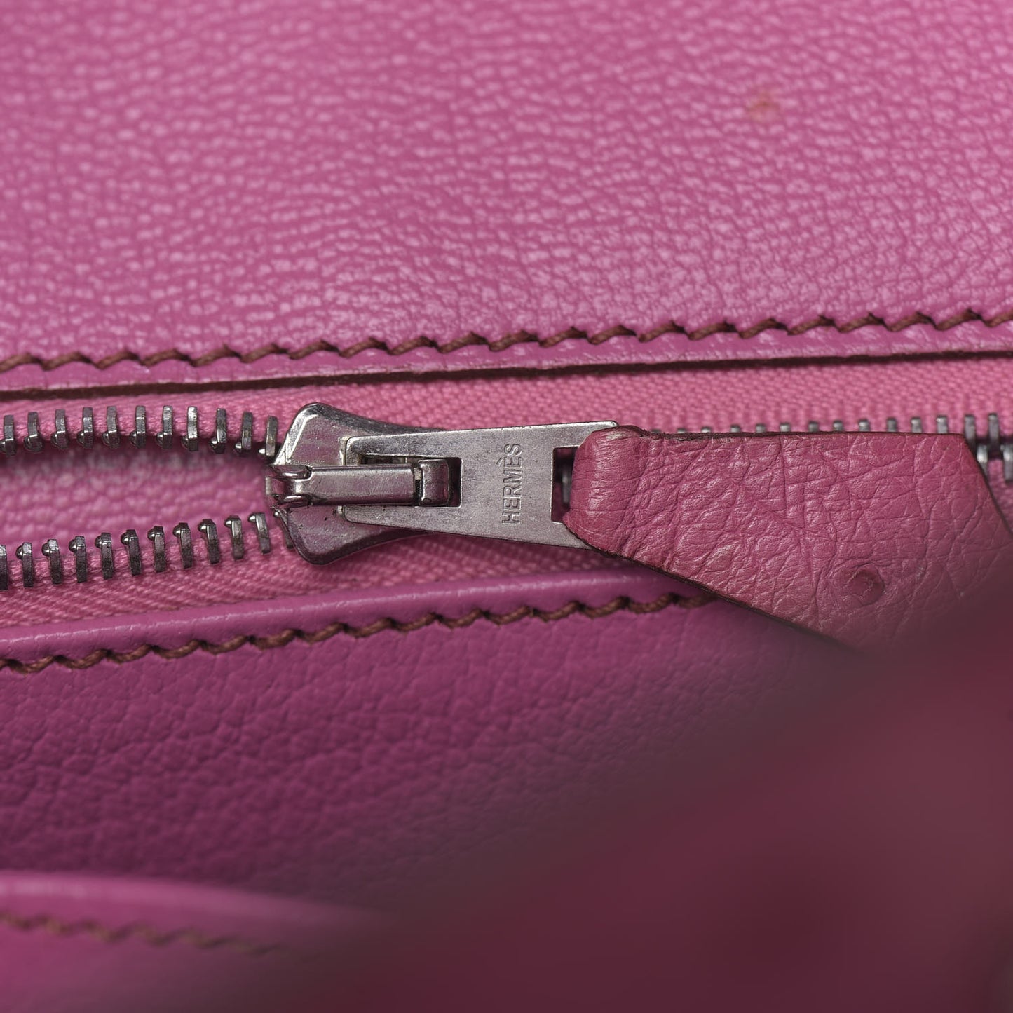 Ostrich Birkin 35 Fuchsia