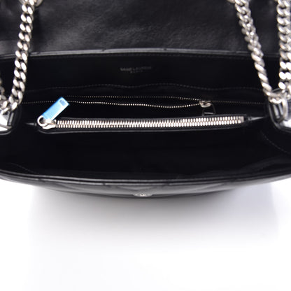 Saint Laurent Calfskin Y Quilted Monogram Medium Loulou Chain Satchel Black 5 of 11