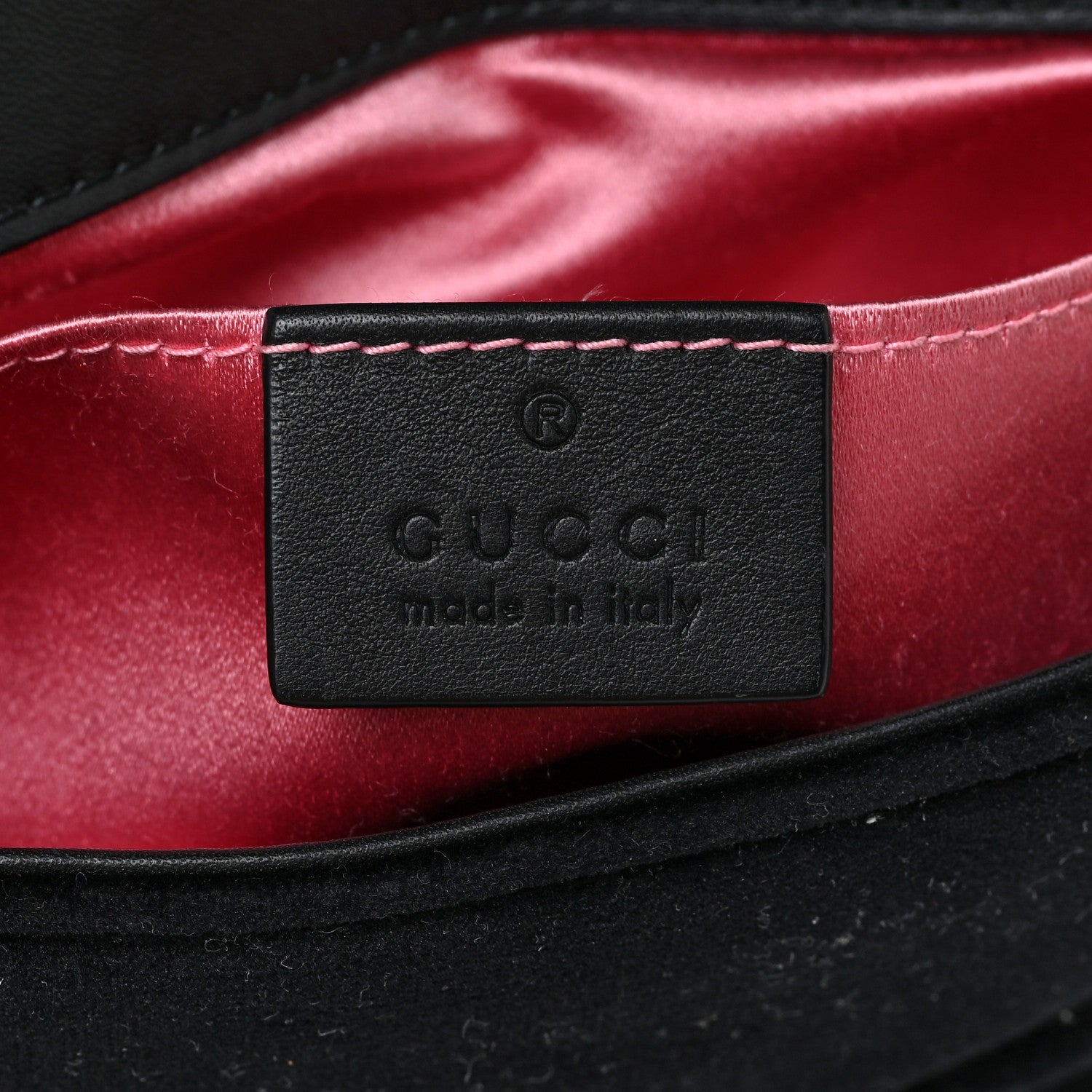 Gucci Velvet Matelasse Mini GG Marmont Shoulder Bag Black 6 of 17
