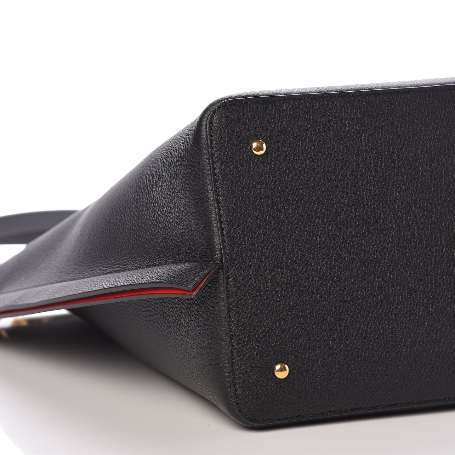 Grainy Calfskin Escape Hobo Bag Black