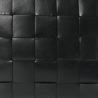 Bottega Veneta Nappa Maxi Intrecciato Medium Cassette Flat Zip Pouch Black 8 of 13