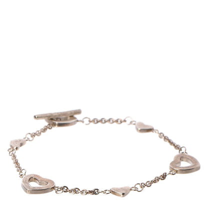 Tiffany Sterling Silver Heart Toggle Bracelet 1 of 6