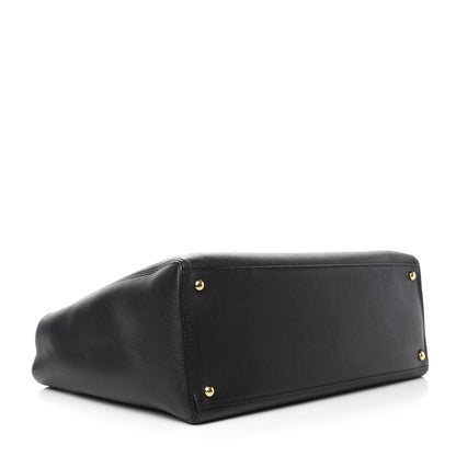 Chanel Calfskin Cerf Executive Shopper Tote Black 4 of 10