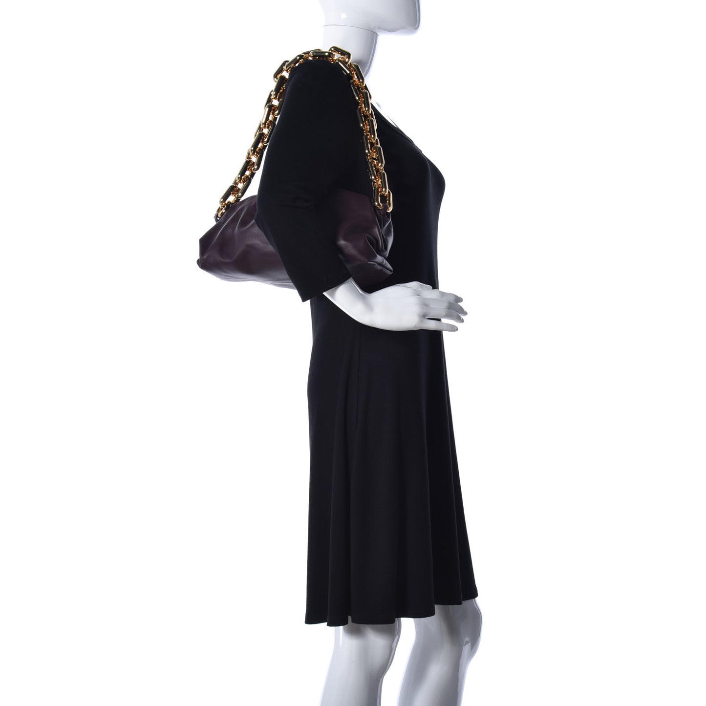 Calfskin The Pouch Chain Grape