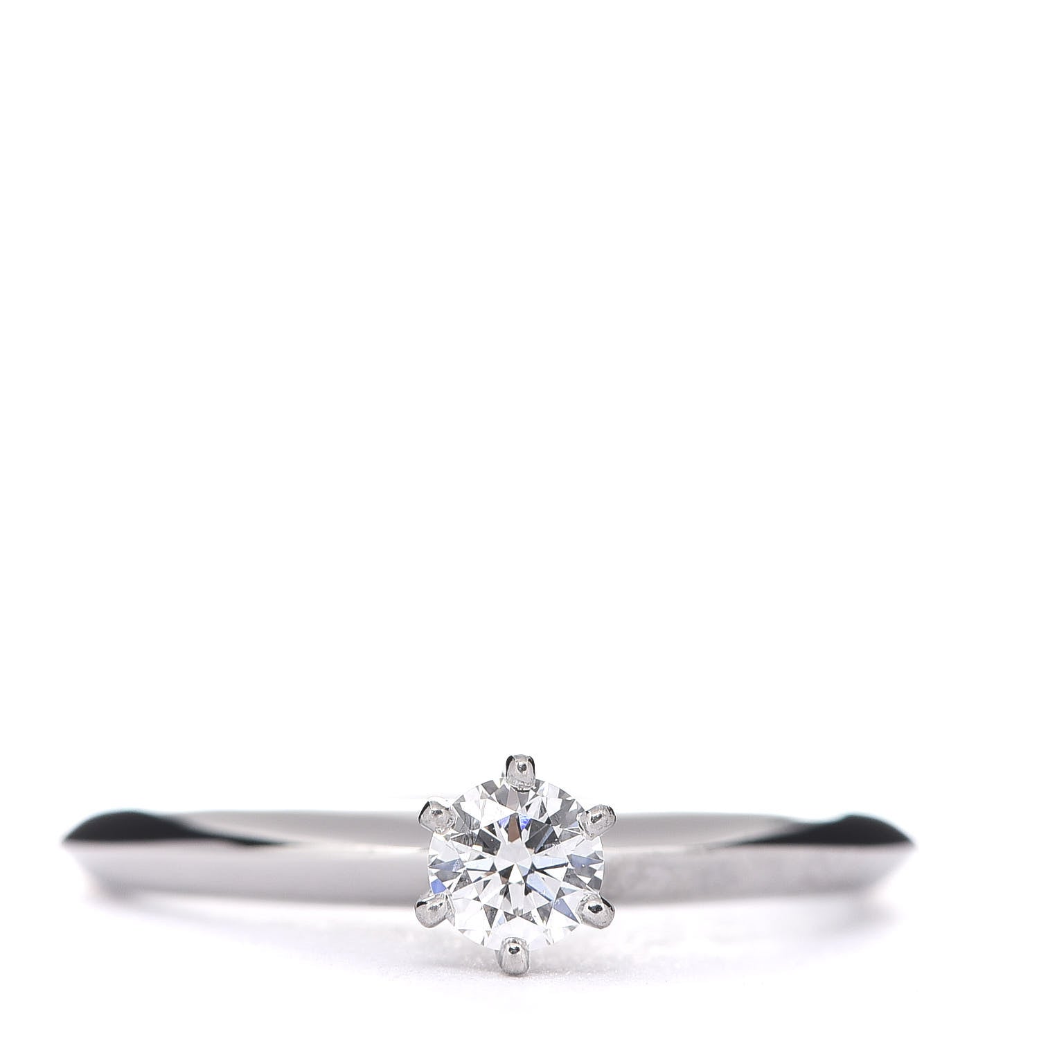 Tiffany Platinum Diamond .20ct Solitaire Engagement Ring 49 5 1 of 6
