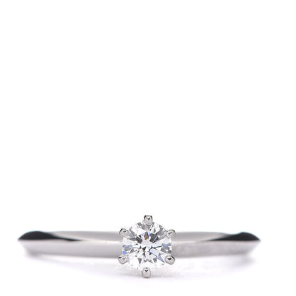 Tiffany Platinum Diamond .20ct Solitaire Engagement Ring 49 5 1 of 6