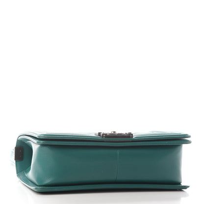 Chanel Lambskin Quilted Medium Boy Flap Green 3 of 9