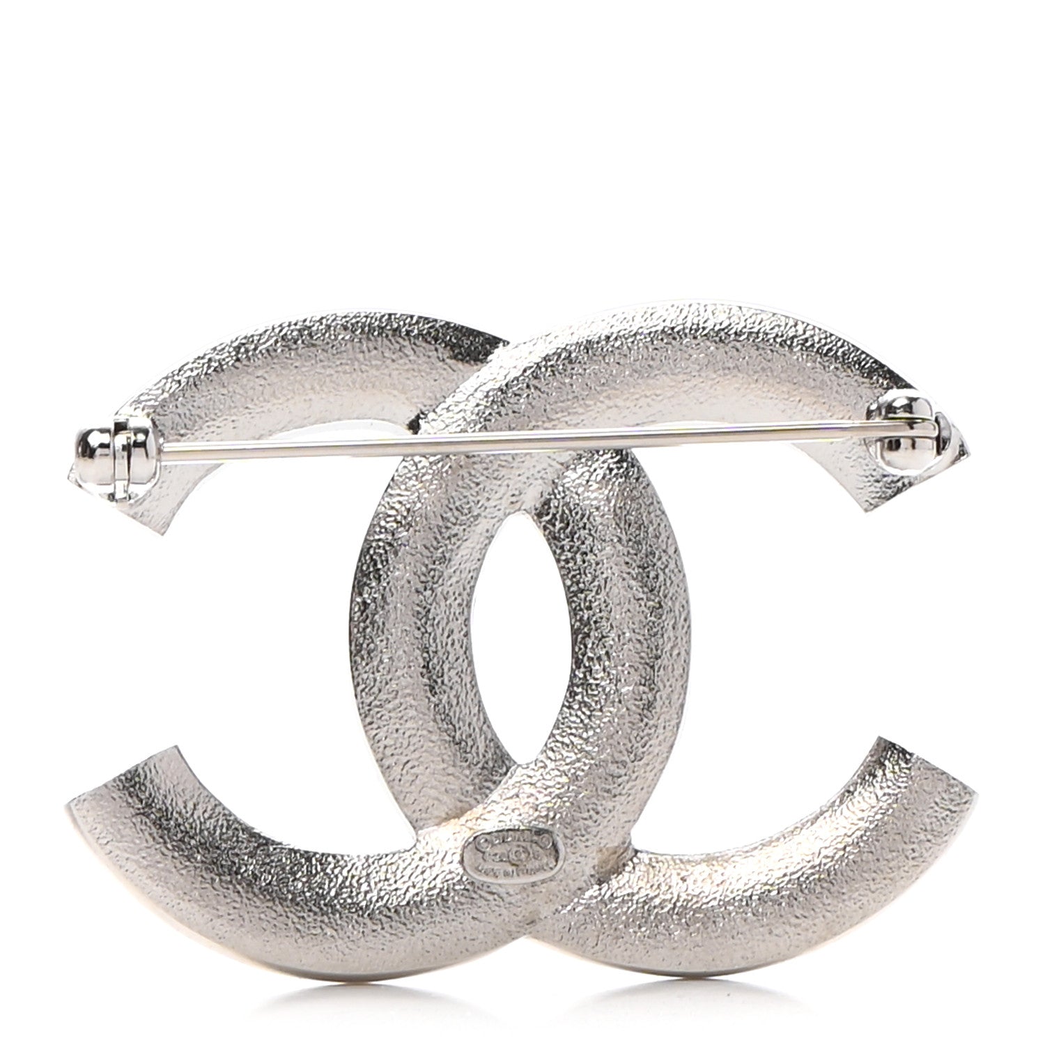 Chanel Crystal Palais Garnier CC Brooch Silver 3 of 6
