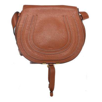 Chloe Calfskin Medium Marcie Round Crossbody Bag Tan 1 of 8