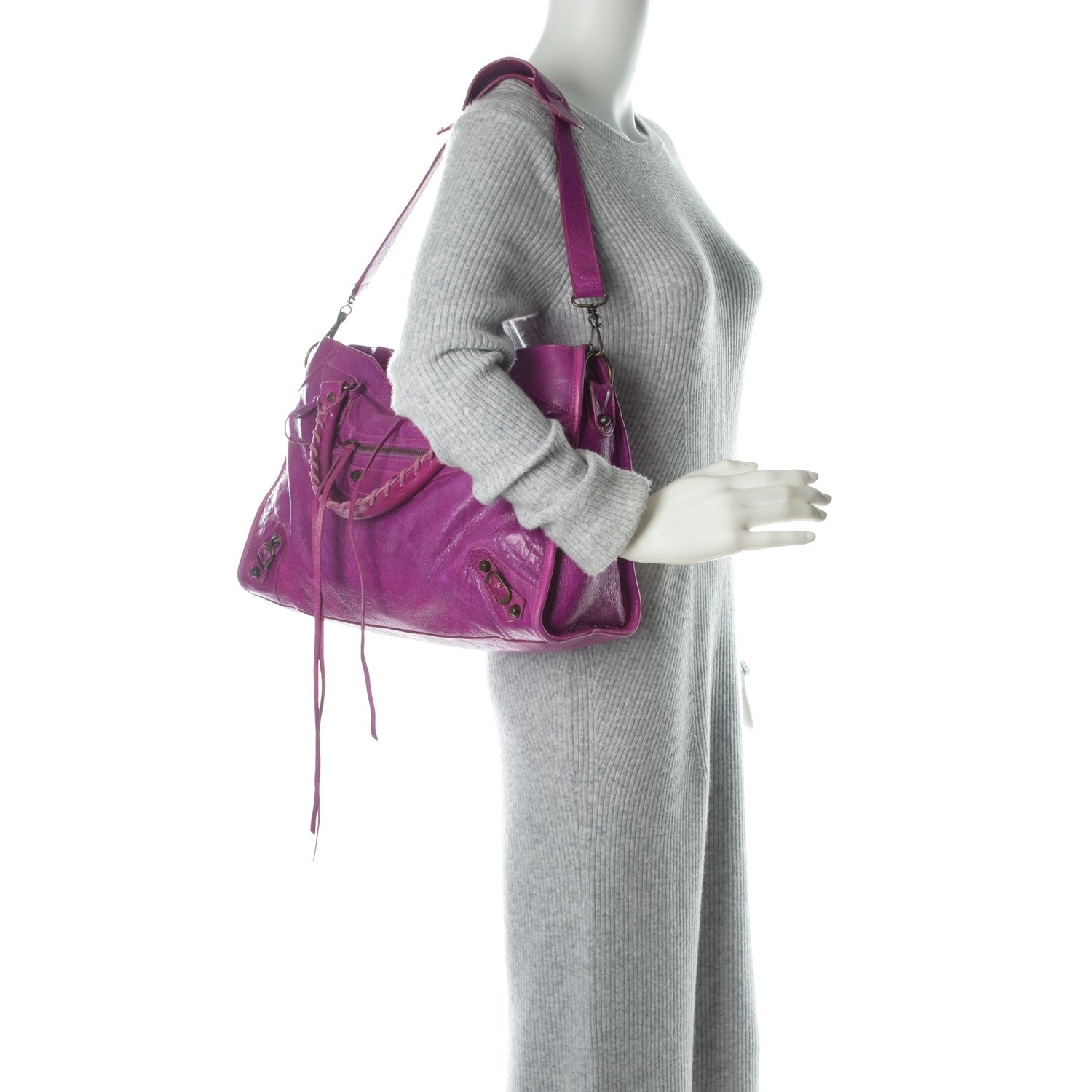 Balenciaga Chevre Classic Hardware City Magenta 2 of 7