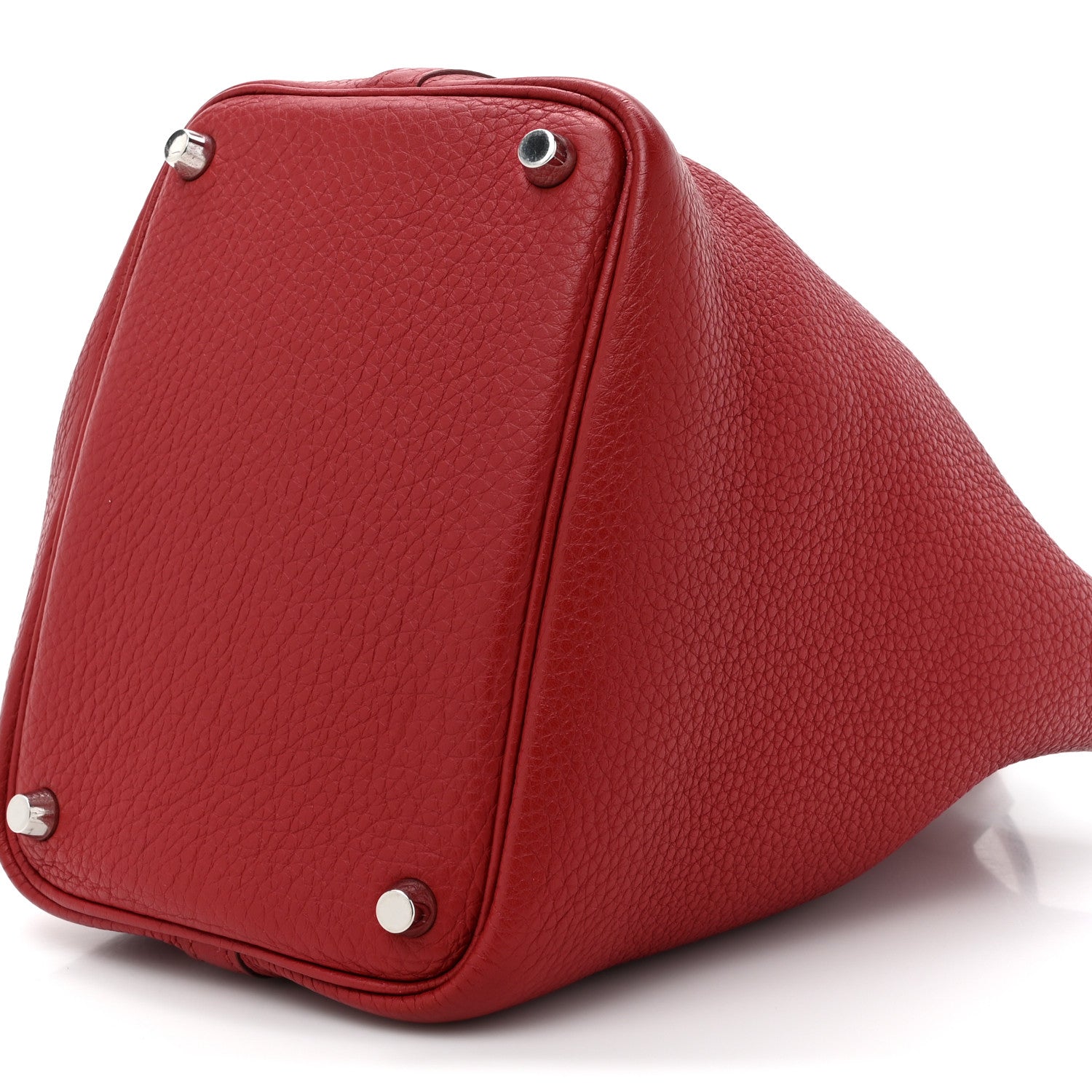 Hermes Taurillon Clemence Picotin Lock 18 PM Rouge Garance 9 of 10