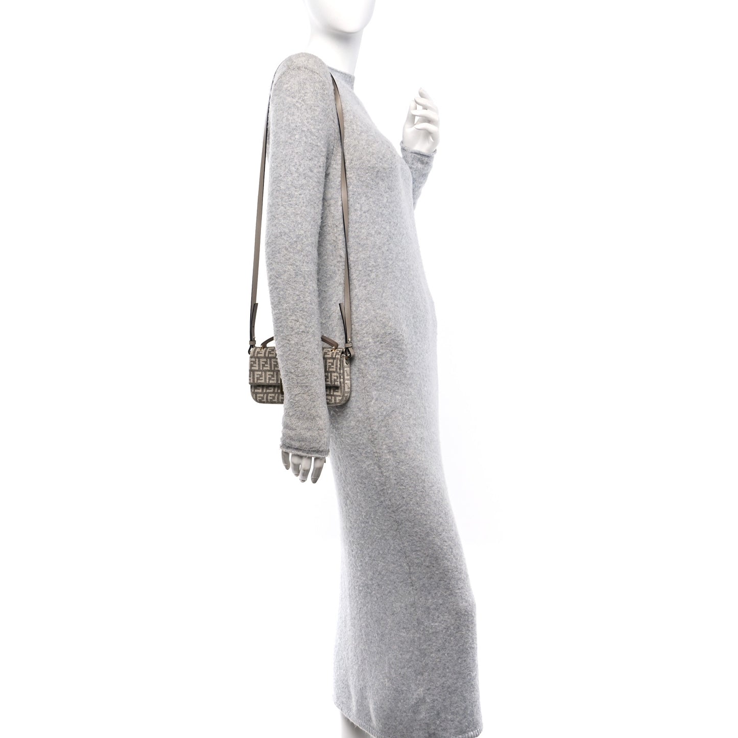 Chenille Vitello Micro FF Phone Baguette Tortora