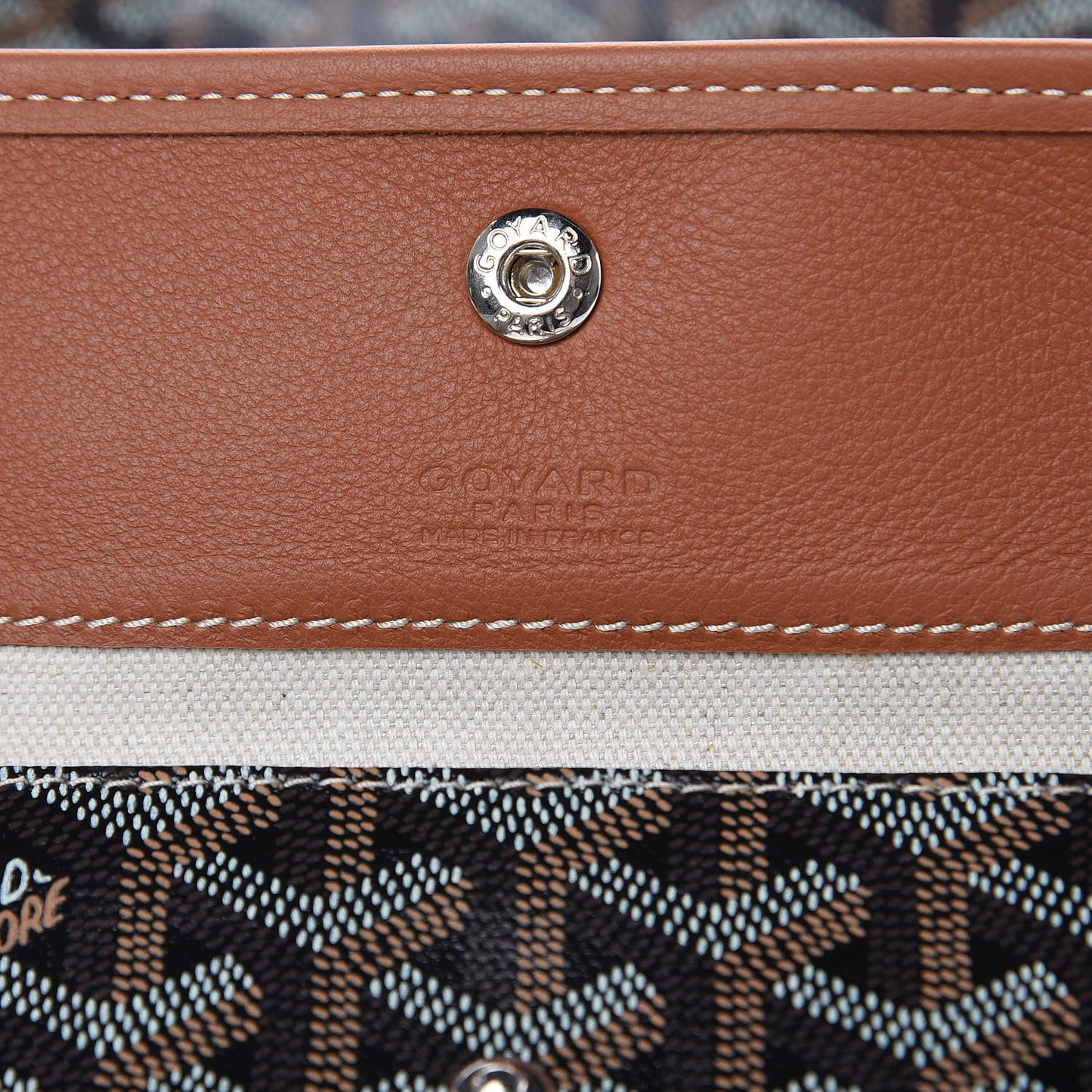 Goyardine Reversible Anjou PM Black Gold
