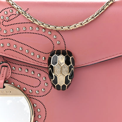 Bulgari Nappa Embellished Serpenti Forever Crossbody Pink 9 of 11