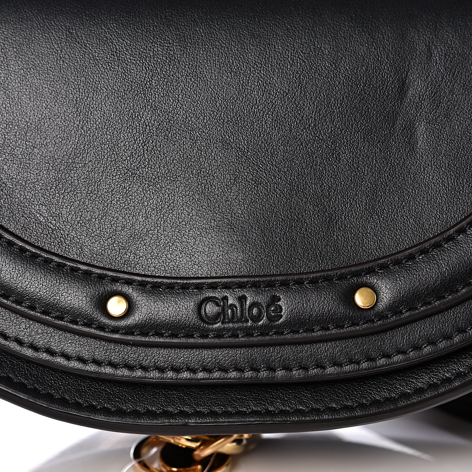Chloe Calfskin Small Nile Bracelet Minaudiere Bag Black 6 of 9