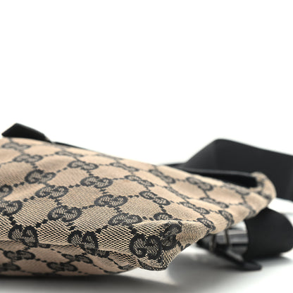 Gucci GG Monogram Double Pocket Belt Bag Black Beige 9 of 9
