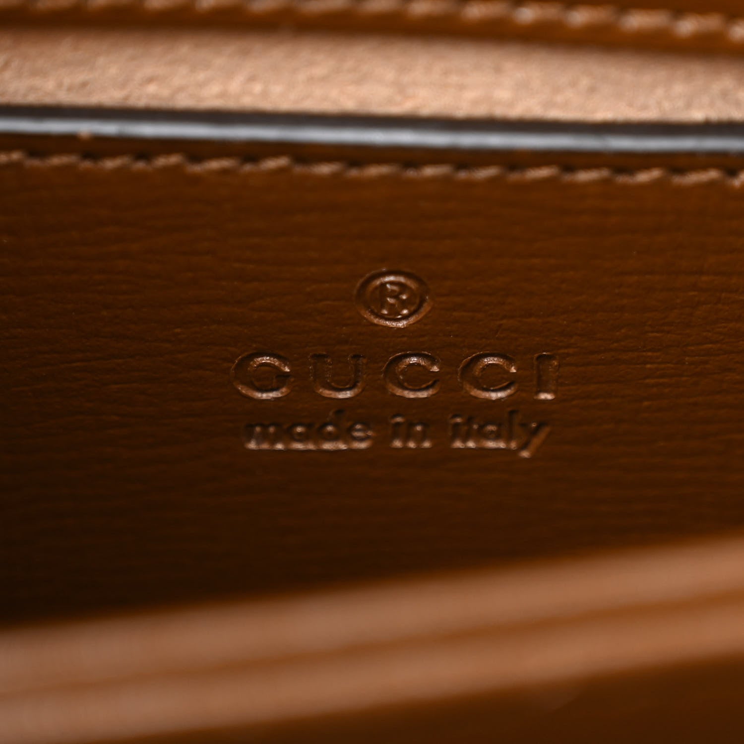 Gucci Glazed Textured Calfskin Mini Horsebit 1955 Top Handle Flap Bag Brown Sugar 6 of 12
