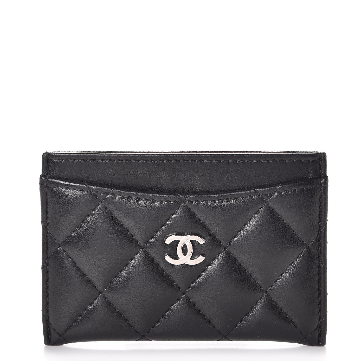 Chanel Lambskin Quilted Card Holder Black 1 of 9