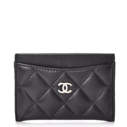 Chanel Lambskin Quilted Card Holder Black 1 of 9
