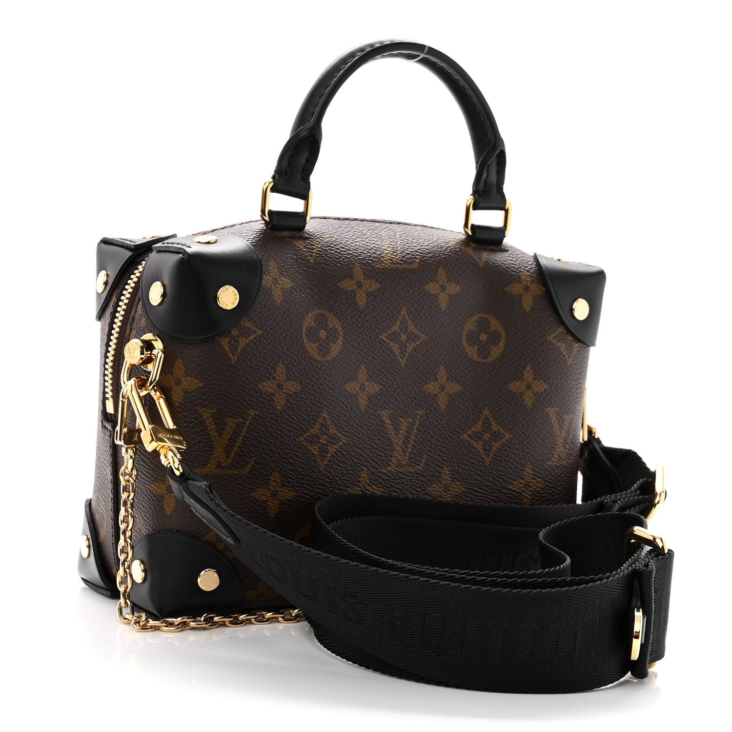 Louis Vuitton Monogram Petite Malle Souple Black 3 of 10