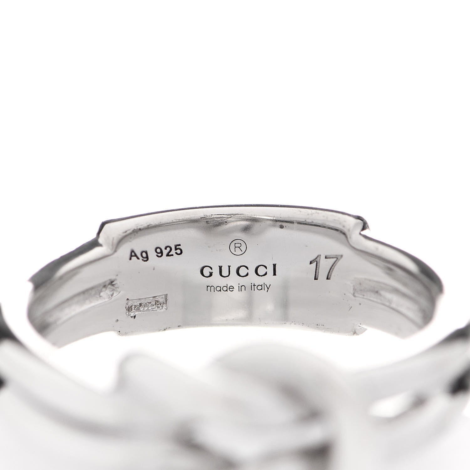 Gucci Sterling Silver Knot Ring 57 8 4 of 7