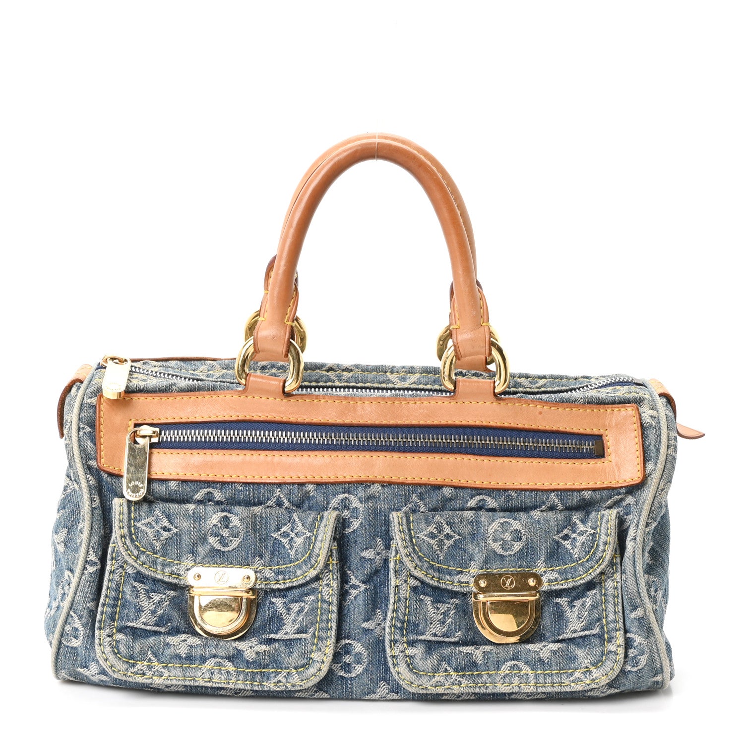 Louis Vuitton Monogram Denim Neo Speedy Blue 1 of 10