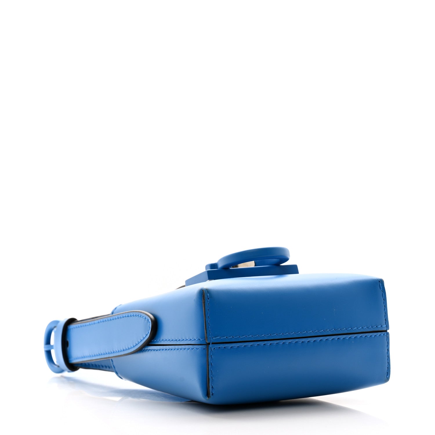 Salvatore Ferragamo Calfskin Mini Trifolio Bag Footballer Blue 4 of 10