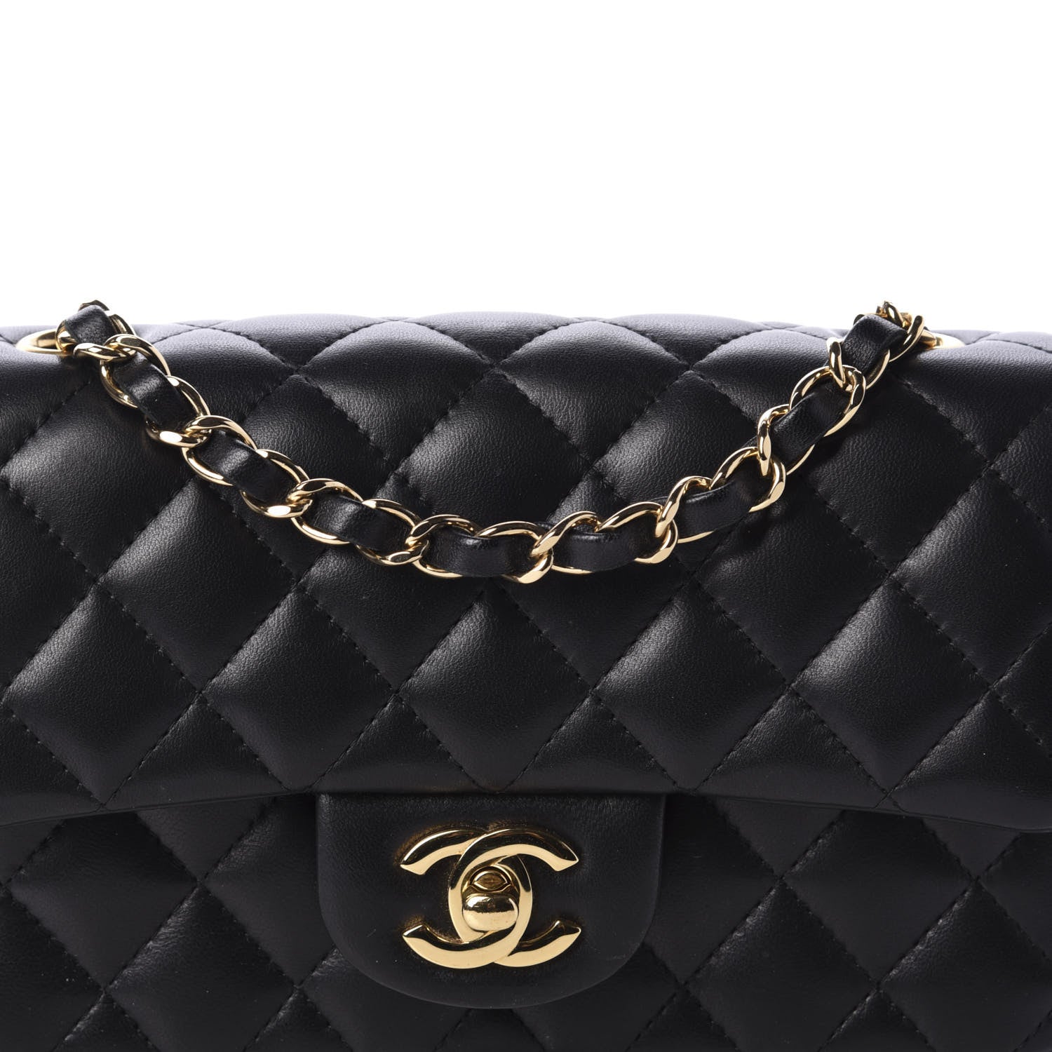 Chanel Lambskin Quilted Mini Rectangular Flap Black 10 of 11