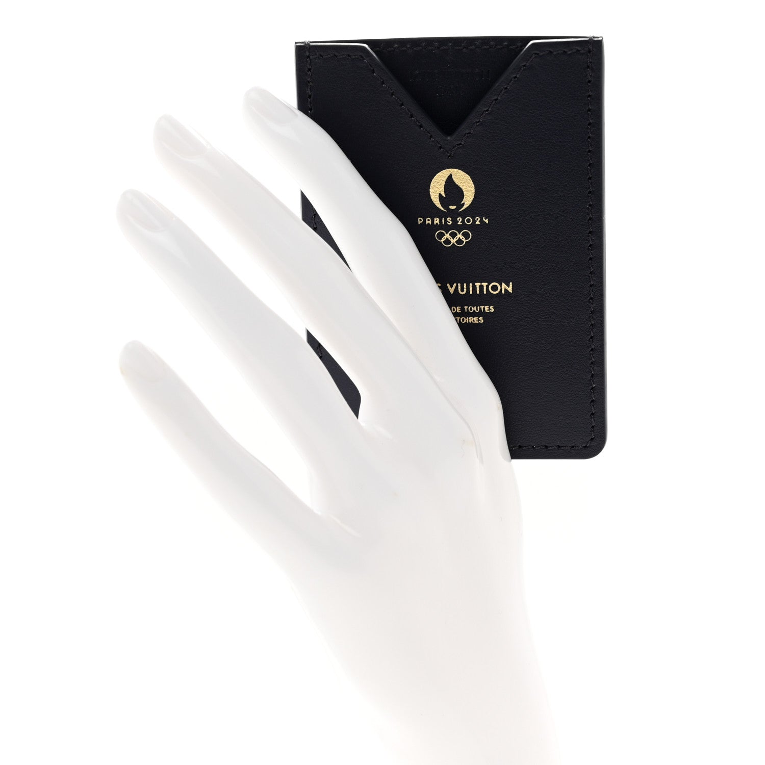 Louis Vuitton Calfskin Paris Olympics Card Holder Navy 2 of 7