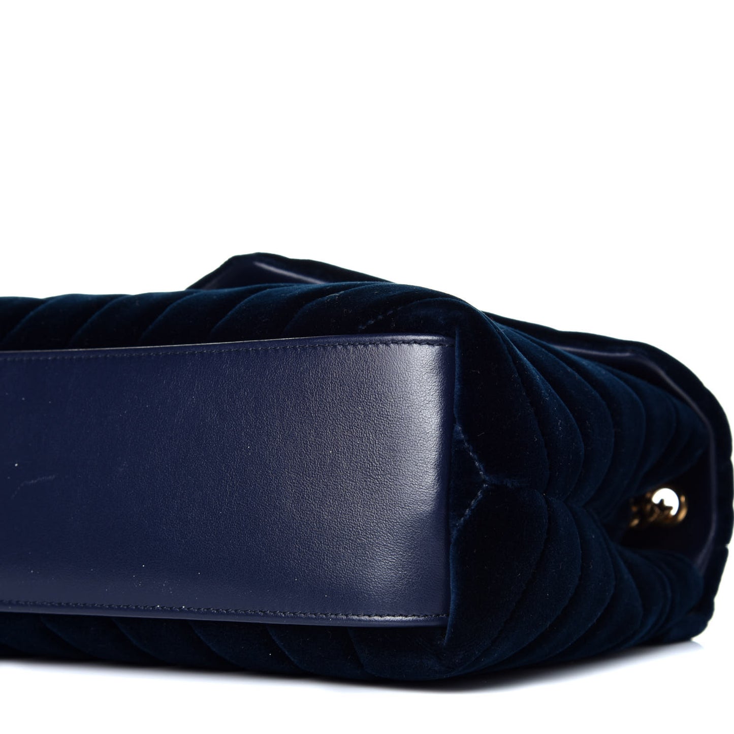 Velvet Y Quilted Monogram Small Loulou Chain Satchel Medium Blue