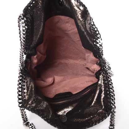 Stella McCartney Chamois Shiny Dotted Small Falabella Tote Ruthenium 7 of 10