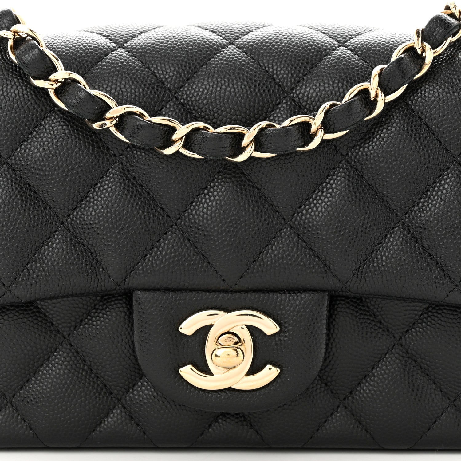 Chanel Caviar Quilted Mini Rectangular Flap Black 8 of 10