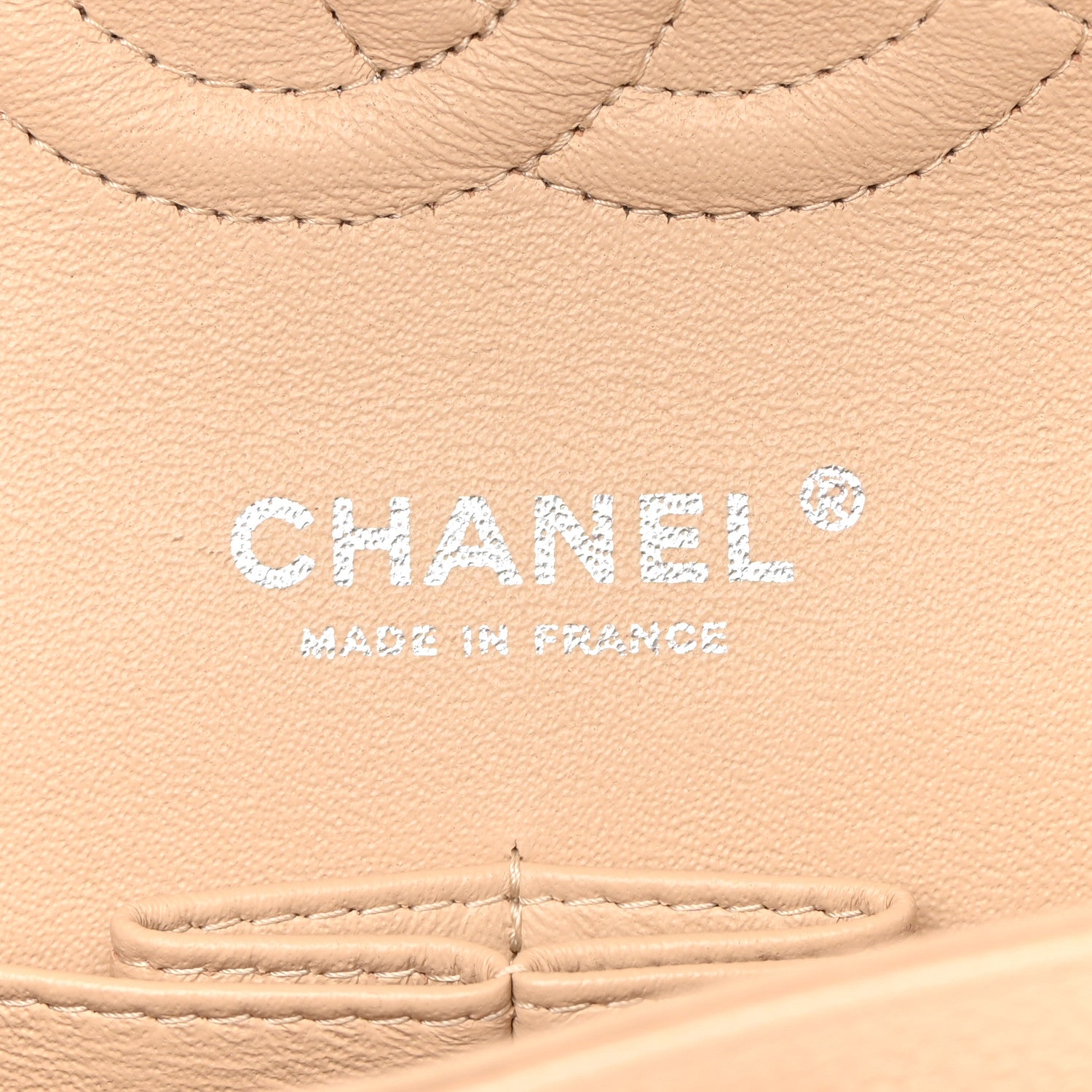 Chanel Caviar Quilted Medium Double Flap Beige 6 of 11
