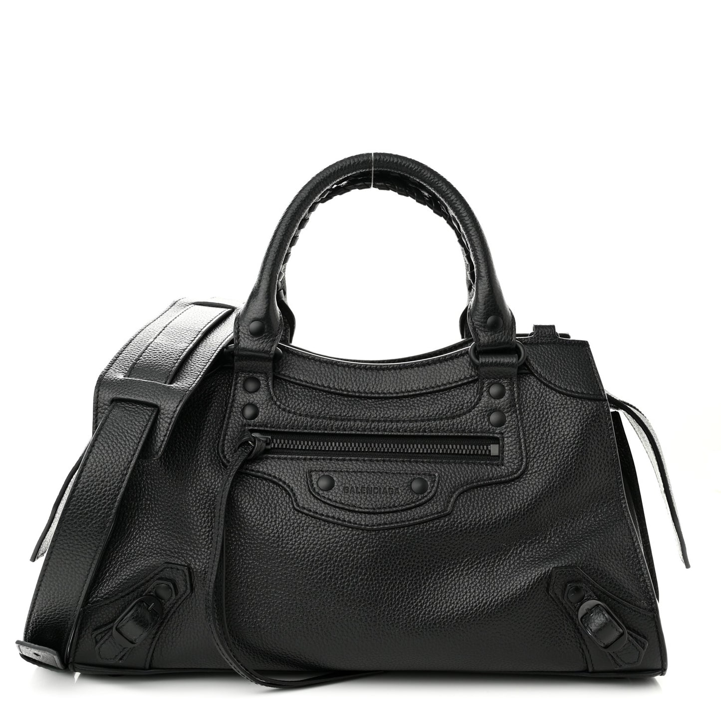 Grained Calfskin Neo Classic Black Hardware S City Black