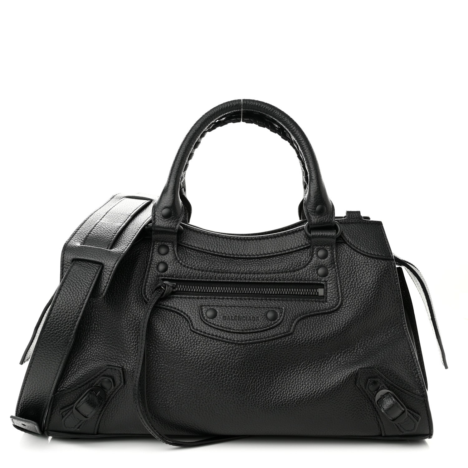 Balenciaga Grained Calfskin Neo Classic Black Hardware S City Black 1 of 10