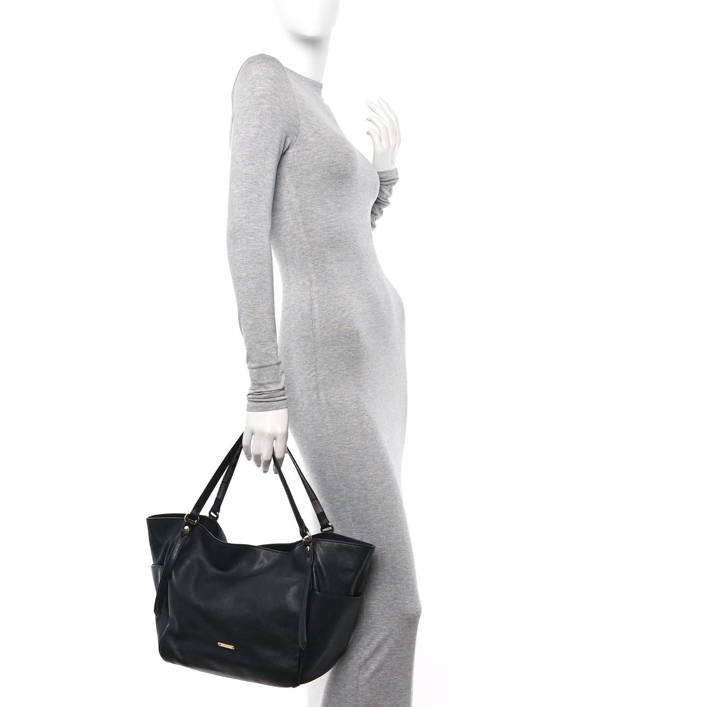Lambskin Small Canterbury Tote Black