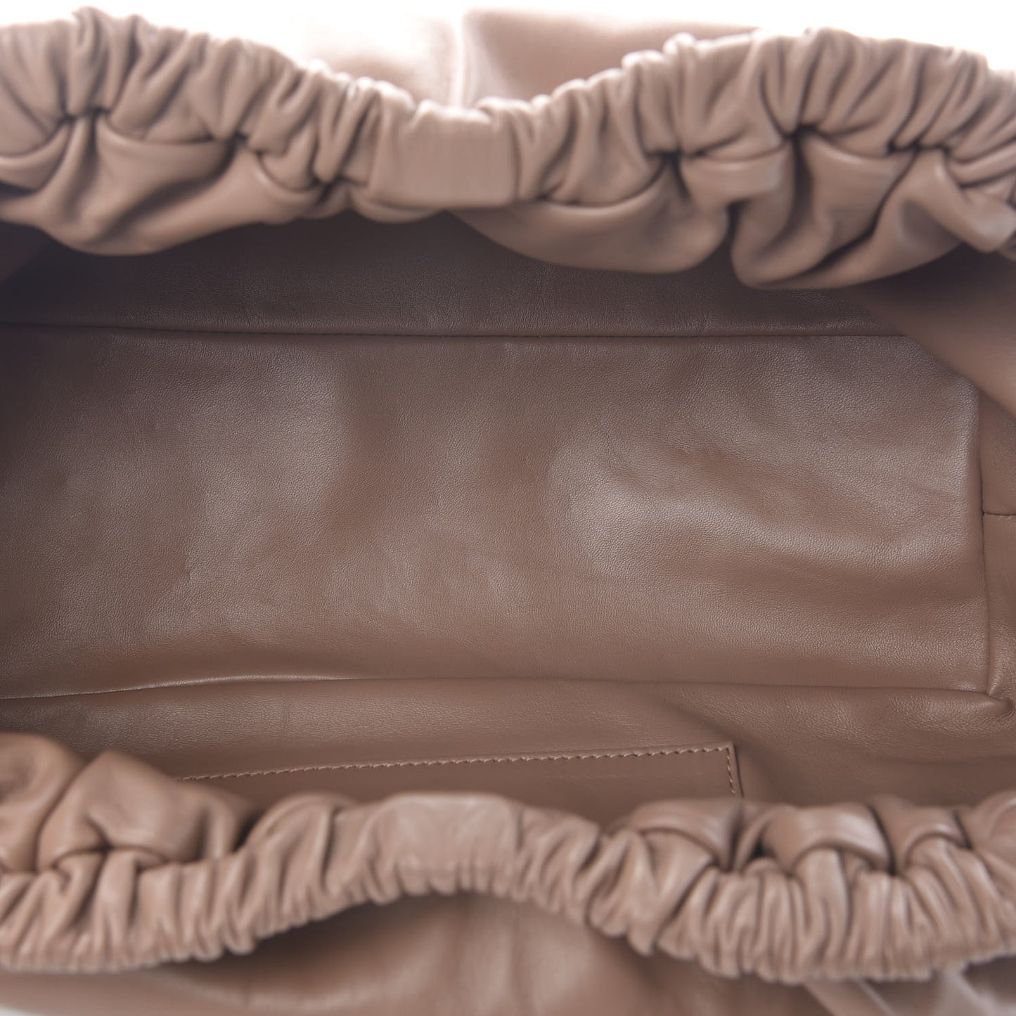 Lambskin Cloud Clutch Biscotto