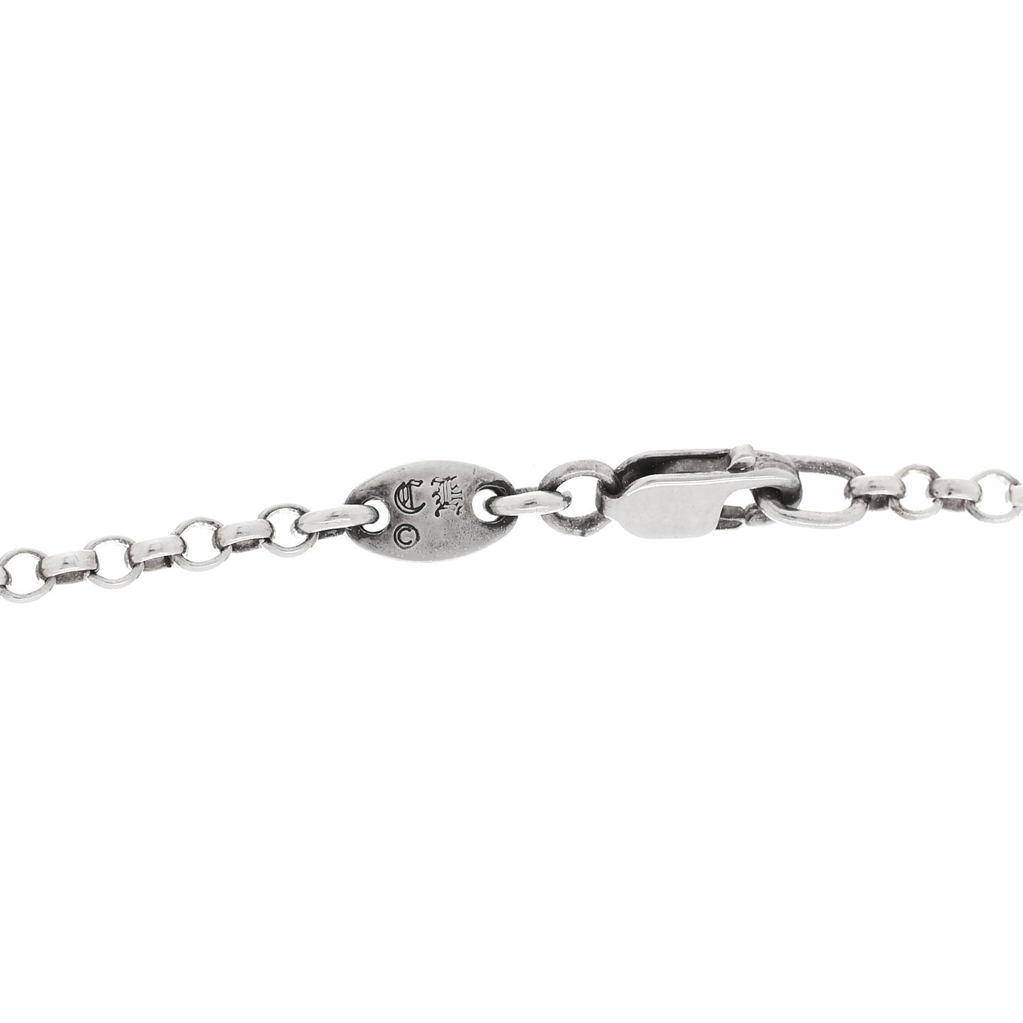 Sterling Silver Safety Pin Pendant Necklace