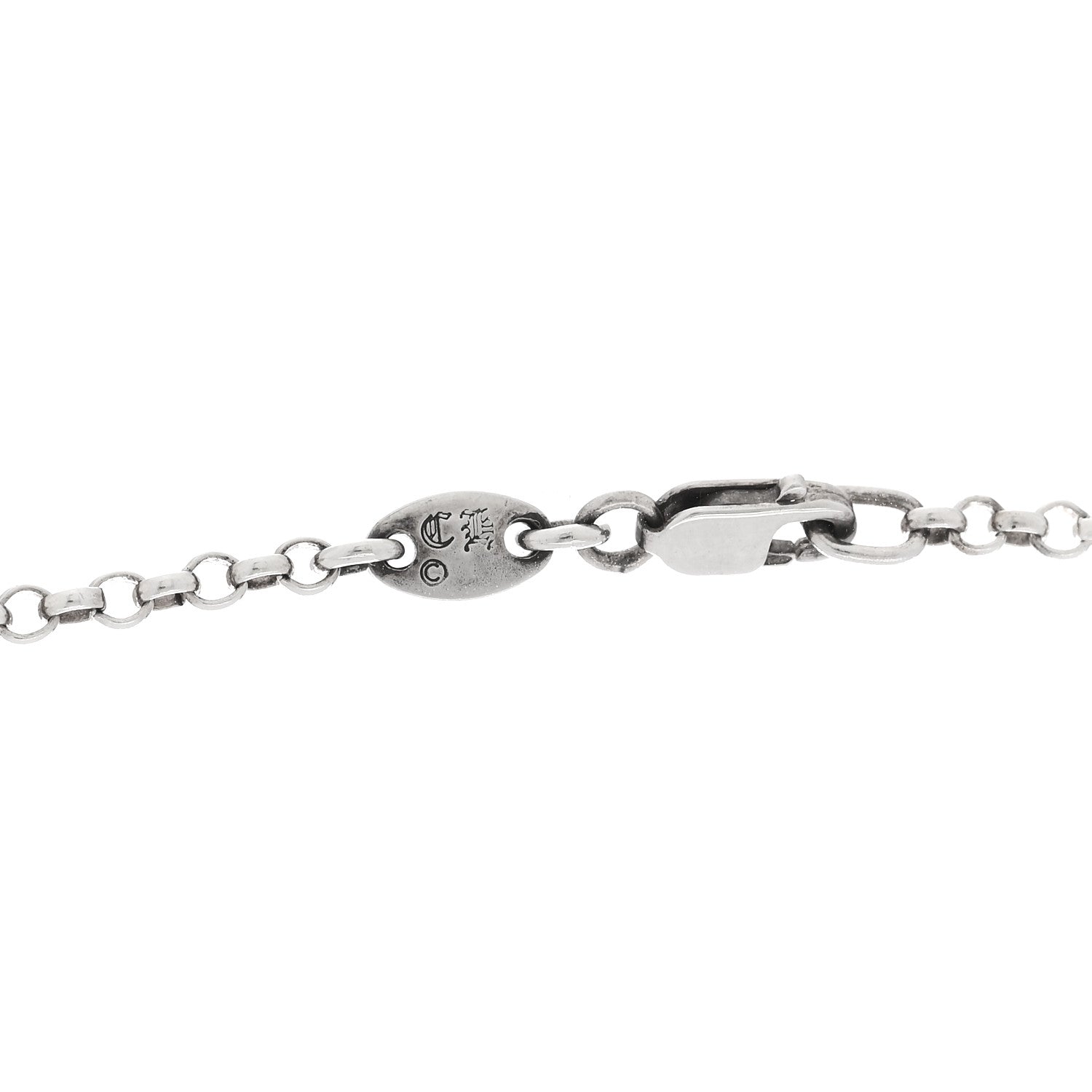 Chrome Hearts Sterling Silver Safety Pin Pendant Necklace 6 of 6