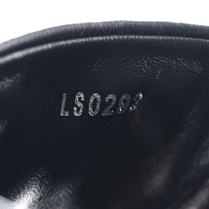 Louis Vuitton Lambskin Embossed Monogram Revival Flat Mules 37.5 Black 8 of 9