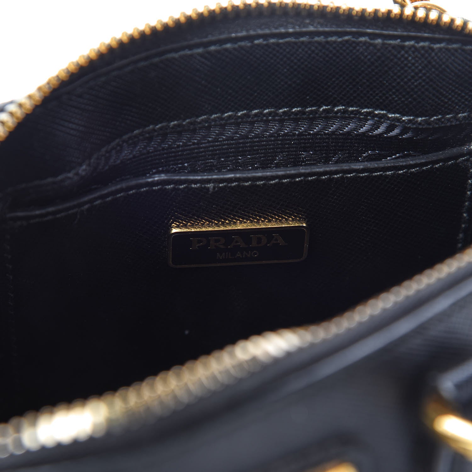 Prada Saffiano Lux Mini Promenade Tote Black 8 of 9