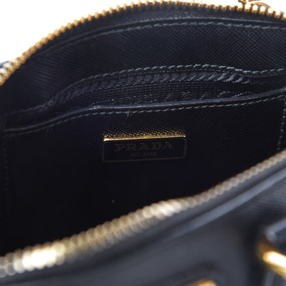 Prada Saffiano Lux Mini Promenade Tote Black 8 of 9