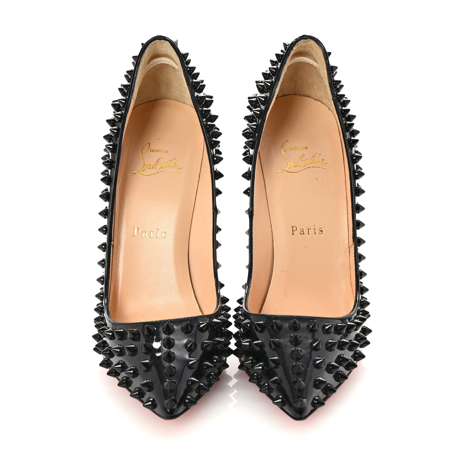 Christian Louboutin Patent Pigalle Spikes 120 Pumps 36.5 Black 3 of 8